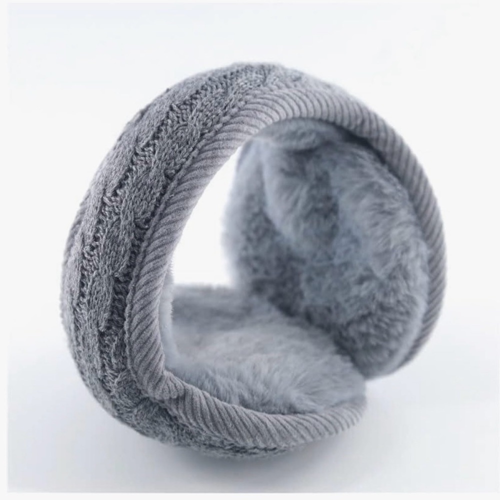 Cozy Plush Gray Ear Muffs